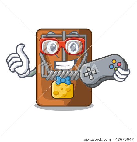 Gamer mousetrap isolated with in the cartoon Gamer mousetrap isolated with in the cartoon 48676047
