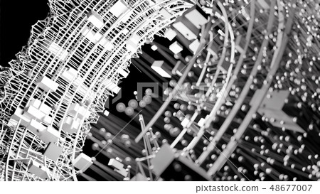 Concept Design Abstract Architecture or HUD Element or Space Station Concept Design Abstract Architecture or HUD Element or Space Station 48677007