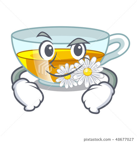 Smirking chamomile tea in the character bottles 48677027