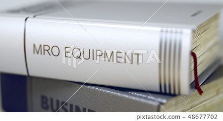 Book Title of MRO Equipment. 3D Render. Book Title of MRO Equipment. 3D Render. 48677702