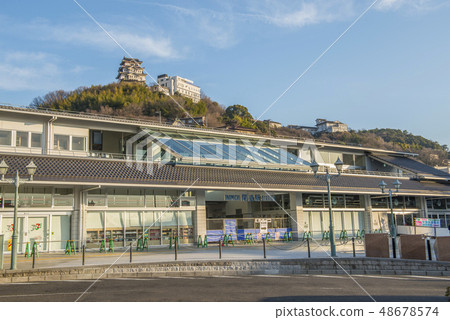 尾道站 開放前一天 照片素材 圖片 圖庫