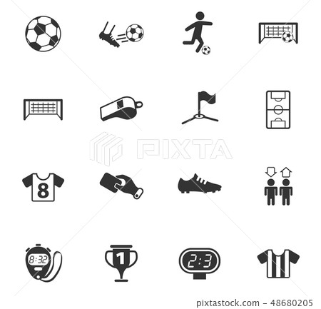 football icon set 48680205