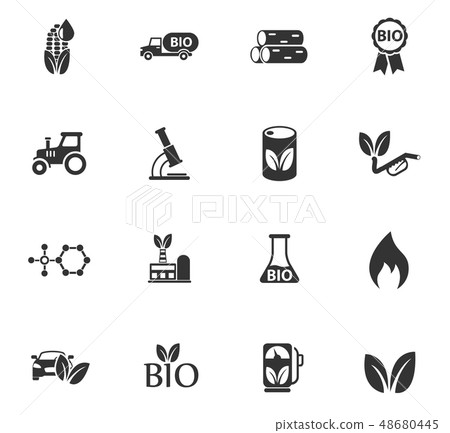 bio fuel icon set 48680445