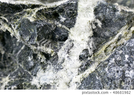 Mineral asbestos macro photography. 48681982