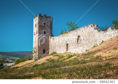 Old fortress Caffa in Feodosia, Crimea, Russia Old fortress Caffa in Feodosia, Crimea, Russia 48682361