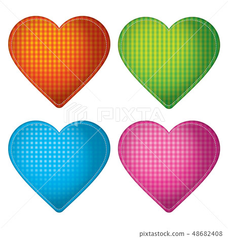 Heart made of cloth Heart made of cloth 48682408
