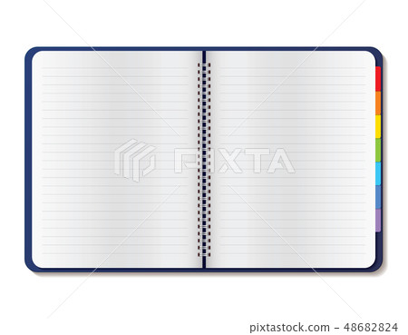 Unfolded notebook - Stock Illustration [48682824] - PIXTA