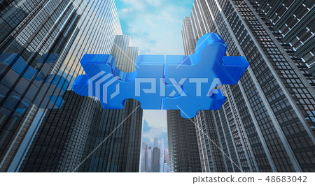merger and acquisition business concept, join 48683042