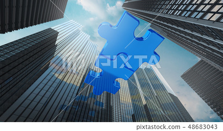 merger and acquisition business concept, join 48683043