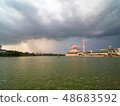 Pink Mosque of Putrajaya and squall 48683592