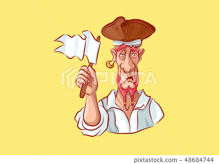 emoji sticker captain mascot give up white flag emoji sticker captain mascot give up white flag 48684744