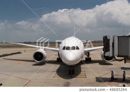 Pre-flight and refueling and Loading cargo service Pre-flight and refueling and Loading cargo service 48685264