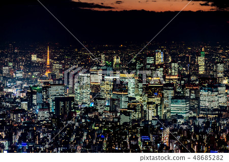 tokyo tower, tokyo, night 48685282