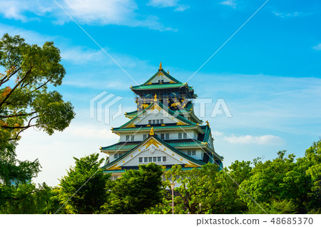 View of Osaka Castle in Osaka, Japan View of Osaka Castle in Osaka, Japan 48685370