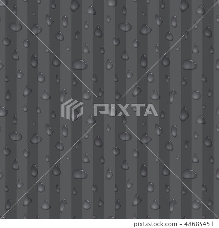 Water drops seamless background - Stock Illustration [48685451] - PIXTA