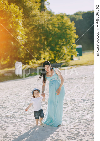 Mother with son Mother with son 48686362
