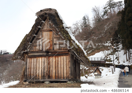 Shirakawago屋頂小屋(大野郡,岐阜縣的屋頂)白川村 Shirakawago屋頂小屋(大野郡,岐阜縣的屋頂)白川村 48686514