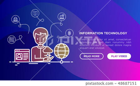 Information technology concept Information technology concept 48687151