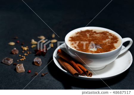 Indian tea Masala with spices 48687517