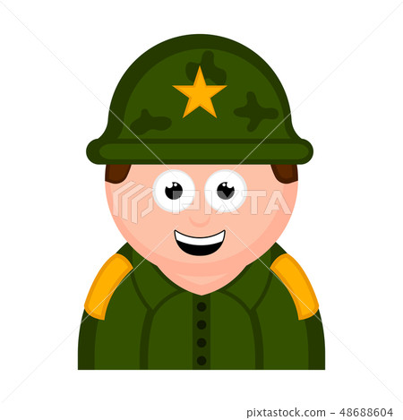 Isolated soldier avatar cartoon Isolated soldier avatar cartoon 48688604