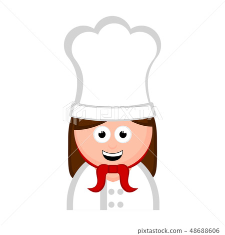 Isolated woman chef avatar cartoon 48688606