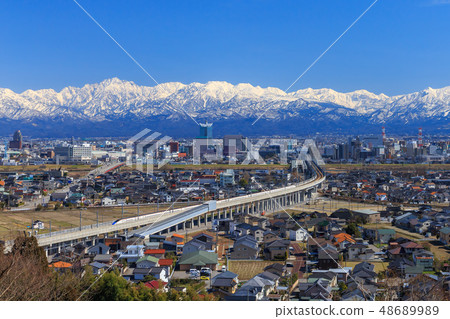 Tateyama mountain peak · Toyama city and Hokuriku Shinkansen 48689989