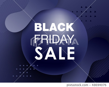 Black friday sale design with gradient shapes Black friday sale design with gradient shapes 48694076
