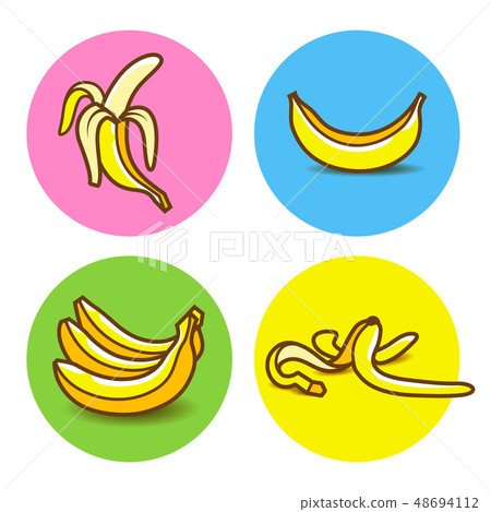 Banana icon collection Banana icon collection 48694112