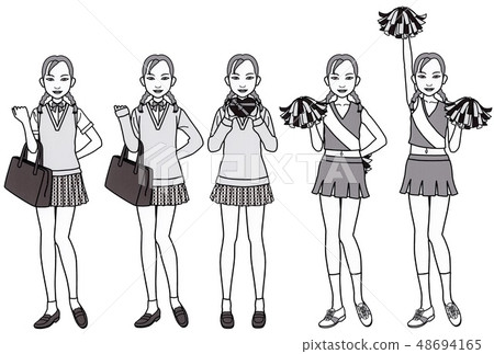 女高中生D站/套(單色) 女高中生D站/套(單色) 48694165