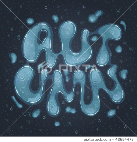 Autumn season lettering Autumn season lettering 48694472