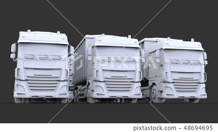 Large white trucks with separate trailers, for Large white trucks with separate trailers, for 48694695