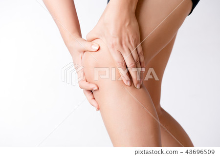 Runner sport knee injury. 48696509