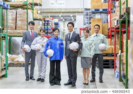 Business image logistics warehouse teamwork 48698843