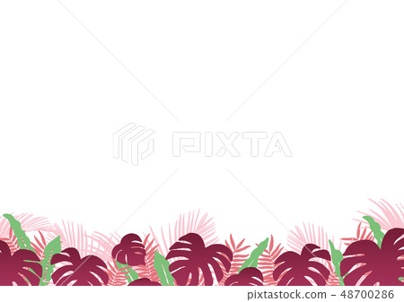 Tropical plant frame 48700286
