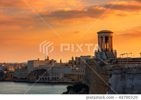 Siege Bell War Memorial and old fortress in 48700320