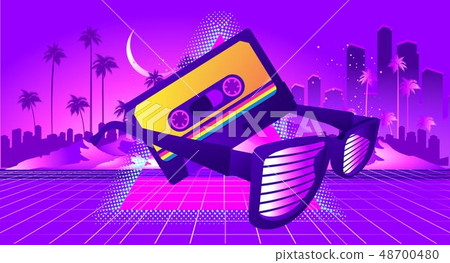 retro party wave 48700480