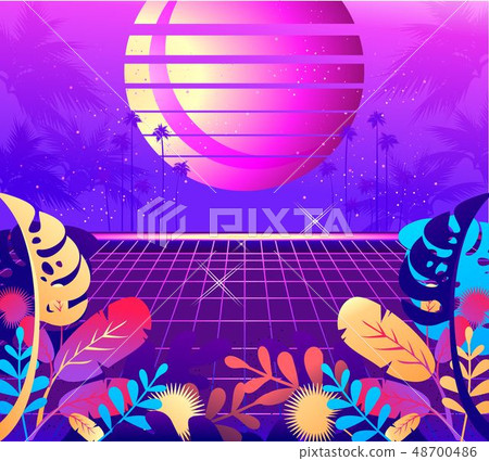 Retro Wave synth 48700486