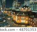 Night view of Tokyo Station 48701353