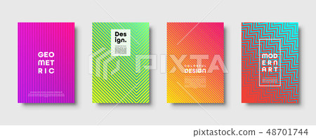 Modern abstract background with geometric shapes and lines. Colorful trendy minimal A4 template Modern abstract background with geometric shapes and lines. Colorful trendy minimal A4 template 48701744