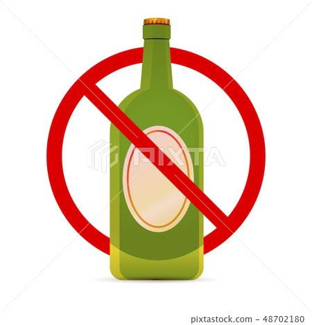 Beer are not allowed, red forbidden sign on white Beer are not allowed, red forbidden sign on white 48702180