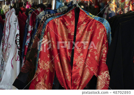 many japanese kimono dress at the market many japanese kimono dress at the market 48702893