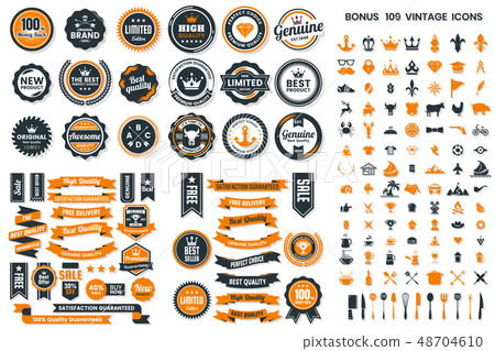 Vintage Retro Vector Logo for banner Vintage Retro Vector Logo for banner 48704610
