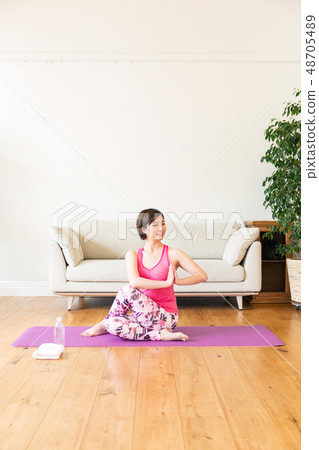 Yoga women lady Yoga women lady 48705489