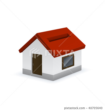 House shaped piggy bank icon House shaped piggy bank icon 48705640