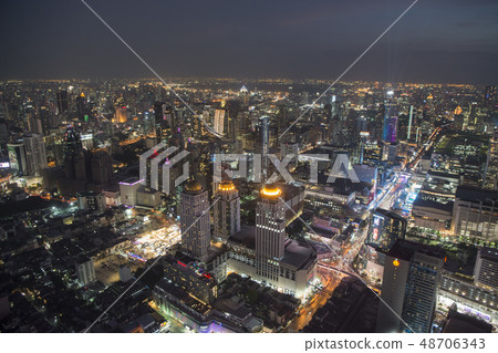 THAILAND BANGKOK CITY SKYLINE SUNRISE THAILAND BANGKOK CITY SKYLINE SUNRISE 48706343