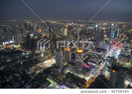 THAILAND BANGKOK CITY SKYLINE SUNRISE THAILAND BANGKOK CITY SKYLINE SUNRISE 48706344