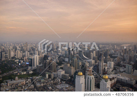 THAILAND BANGKOK CITY SKYLINE SUNRISE THAILAND BANGKOK CITY SKYLINE SUNRISE 48706356