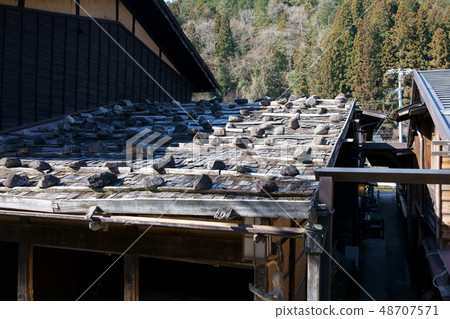 Wife Hostel: Stone placement roof of Lower Saga house Kiso-gun Kiso-gun Nagiso-machi 48707571