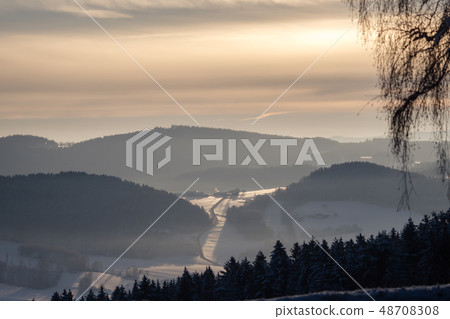 A wonderful winter landscape in beautiful Bavaria A wonderful winter landscape in beautiful Bavaria 48708308