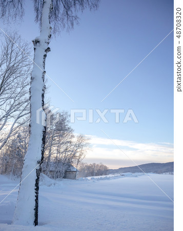 A wonderful winter landscape in beautiful Bavaria A wonderful winter landscape in beautiful Bavaria 48708320